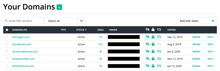 Hover Domain Management