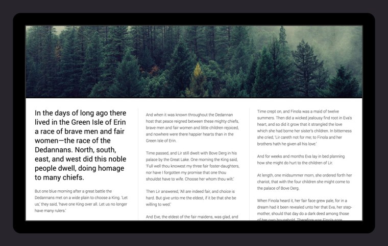 Display content in multiple columns!