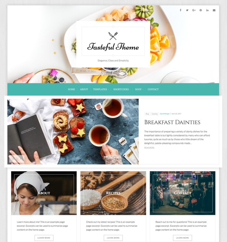 WordPress Tasteful Theme