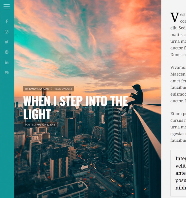 WordPress Horizon Theme